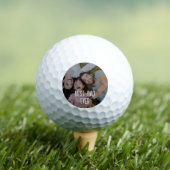 Beste papa ooit aangepaste foto  golfballen (Insitu Shirt)