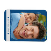 Beste papa ooit aangepaste foto magneet (Horizontaal)