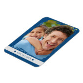 Beste papa ooit aangepaste foto magneet (Linkerzijde)