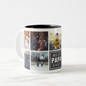 Beste PAPA ooit aangepaste foto Mok (Voorkant links)