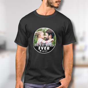 Beste Papa Ooit Aangepaste Foto Vader T-shirt