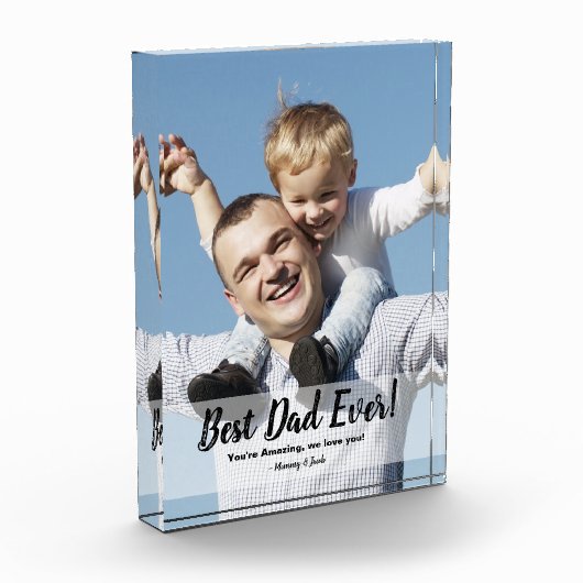 Beste papa ooit! Aangepaste foto Vaderdag (Links)