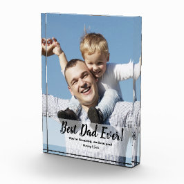 Beste papa ooit! Aangepaste foto Vaderdag