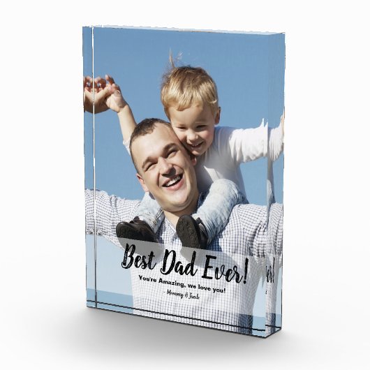 Beste papa ooit! Aangepaste foto Vaderdag (Rechts)