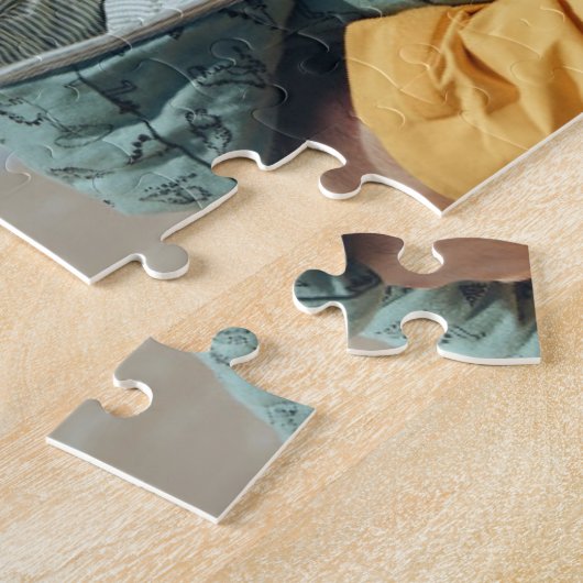 Beste papa ooit Aangepaste foto Vaderdag cadeau Legpuzzel (Zijkant)