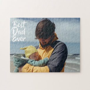 Beste papa ooit Aangepaste foto Vaderdag cadeau Legpuzzel