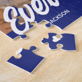 Beste papa ooit aangepaste foto Vaderdag cadeau Legpuzzel (Zijkant)