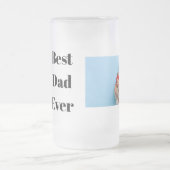 Beste papa ooit aangepaste foto Vaderdag cadeau Matglas Bierpul (Center)