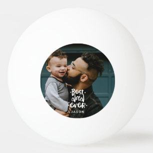 Beste Papa Ooit Aangepaste Foto Vaderdag Cadeau Na Pingpongbal