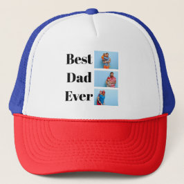 Beste papa ooit aangepaste foto Vaderdag cadeau Trucker Pet
