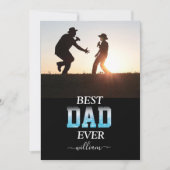 Beste papa ooit Aangepaste foto Vaderdag Kaart (Voorkant)