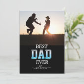 Beste papa ooit Aangepaste foto Vaderdag Kaart (Staand voorkant)