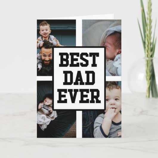 Beste papa ooit aangepaste foto Vaderdag kaart (Voorkant)