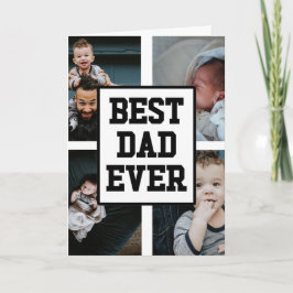 Beste papa ooit aangepaste foto Vaderdag kaart