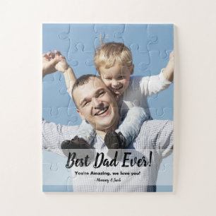 Beste papa ooit! Aangepaste foto Vaderdag Legpuzzel