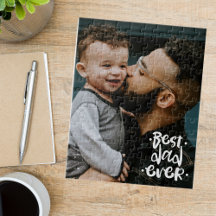 Beste papa ooit Aangepaste foto Vaderdag Verticaal