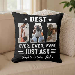 Beste papa ooit aangepaste foto vraag gewoon de na kussen