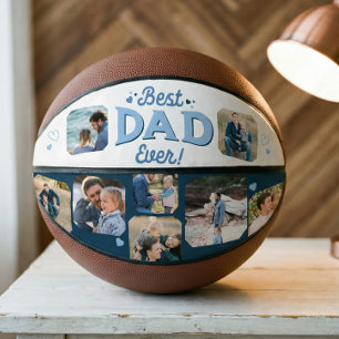 Beste Papa Ooit Aangepaste Fotocollage Aandenken C Basketbal