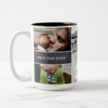 Beste papa ooit aangepaste fotocollage papa