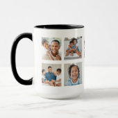 Beste Papa Ooit Aangepaste fotogalerij met 9 foto' Mok (Links)