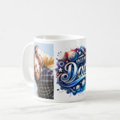 Beste papa ooit aangepaste foto's Sport Koffiemok (Voorkant links)