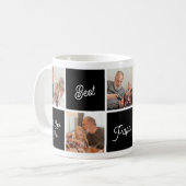 Beste Papa ooit aangepaste gepersonaliseerde famil Koffiemok (Voorkant links)