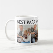 Beste Papa ooit aangepaste gepersonaliseerde famil Koffiemok (Links)