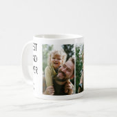 Beste papa ooit aangepaste gepersonaliseerde famil koffiemok (Voorkant links)