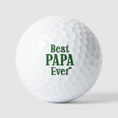 Beste Papa Ooit Aangepaste Kleur Golfballen (Voorkant)