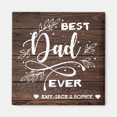 Beste papa ooit aangepaste moderne script magneet (Voorkant)