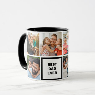 Beste Papa Ooit- Aangepaste moderne Vaderdag foto Mok