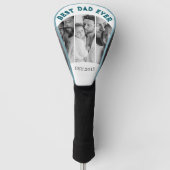 Beste papa ooit Aangepaste multi-fotocollage Golfheadcover (Voorkant)