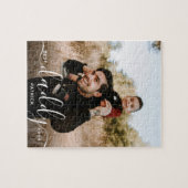 Beste papa ooit Aangepaste naam foto cadeau voor p Legpuzzel (Horizontaal)