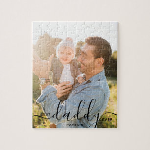 Beste papa ooit Aangepaste naam foto Vaderdag cade Legpuzzel