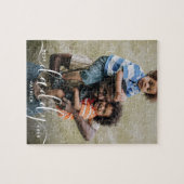 Beste papa ooit Aangepaste naam Foto Vaderdag Legpuzzel (Horizontaal)