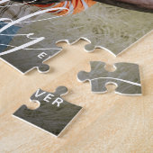 Beste papa ooit Aangepaste naam Foto Vaderdag Legpuzzel (Zijkant)