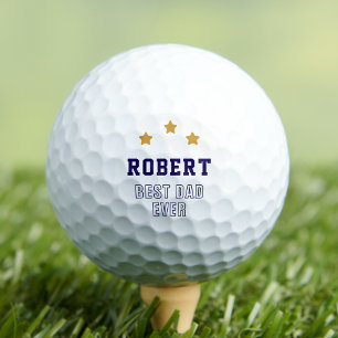 Beste papa ooit aangepaste naam tekst golfballen
