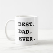 Beste papa ooit Aangepaste naam tekst Vaderdag cad Koffiemok (Links)