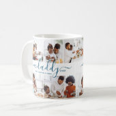 Beste Papa Ooit Aangepaste Tekst Fotocollage Cadea Koffiemok (Voorkant links)