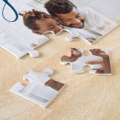 Beste papa ooit aangepaste tekst fotocollage cadea legpuzzel (Zijkant)