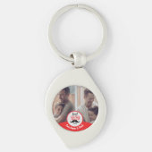 Beste papa ooit aangepaste Vaderdag cadeau Sleutelhanger (Voorkant)