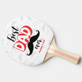 Beste papa ooit aangepaste Vaderdag cadeau Tafeltennisbatje (Zijkant)