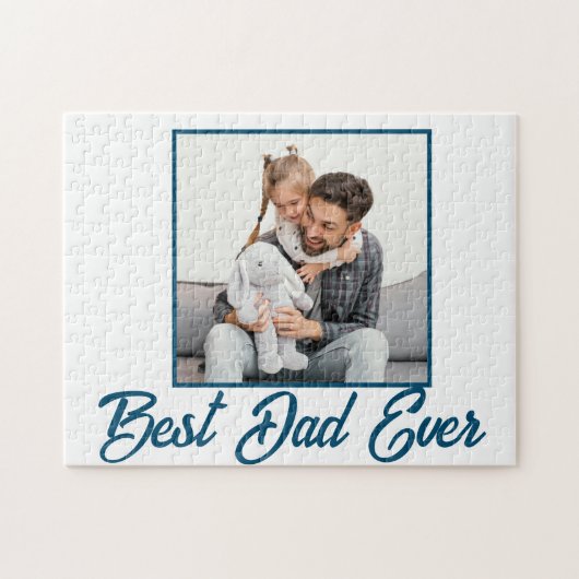 Beste papa ooit Aangepaste Vaderdag foto Legpuzzel (Horizontaal)