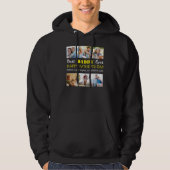 Beste papa ooit: Aangepaste Vaderdag fotocollage Hoodie (Voorkant)