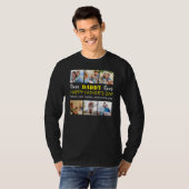 Beste papa ooit: Aangepaste Vaderdag fotocollage T-shirt (Voorkant volledig)