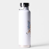 Beste papa ooit aangepaste vuistslag - Vier Kinder Waterfles (Rechts)