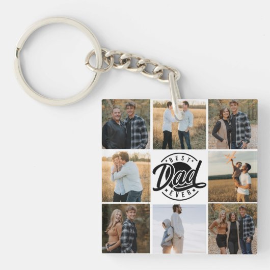 "Beste Papa Ooit" Acrylsleutelhanger Sleutelhanger (voorkant)