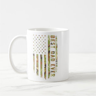 Beste papa ooit Amerikaanse patriottische camoufla Koffiemok