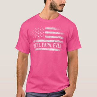 Beste Papa Ooit Amerikaanse Vlag Cadeaus Papa Vade T-shirt