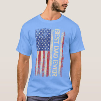 Beste papa ooit Amerikaanse vlag cadeaus voor vade T-shirt